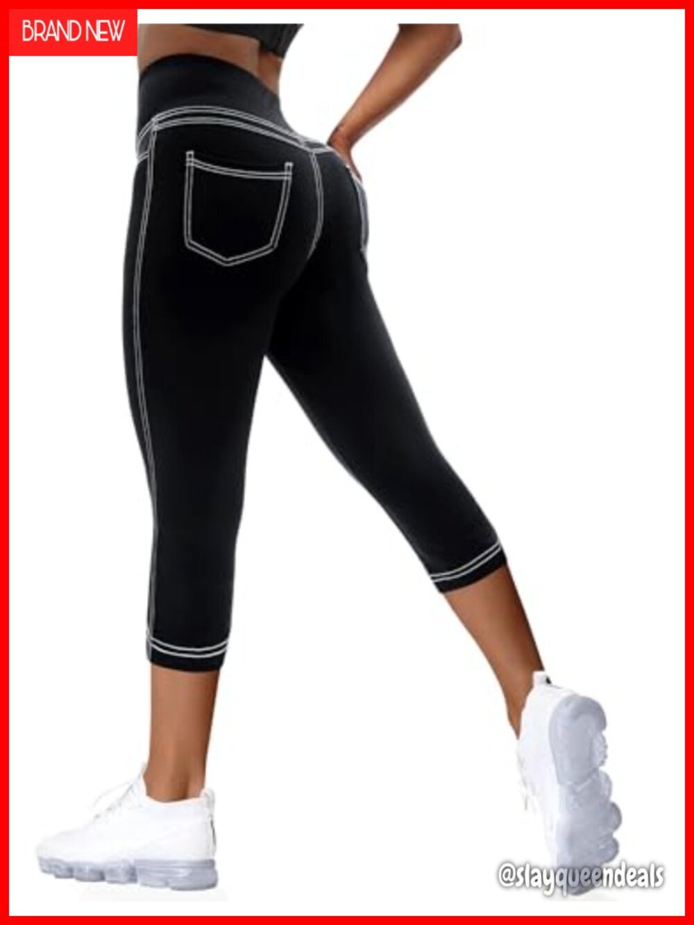 VOOVEEYA Buttery Soft High Waisted Yoga Leggings Back Pockets